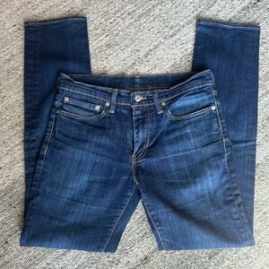 Levis 511 Jeans Black Label Denim Straight Leg Slim 31x34